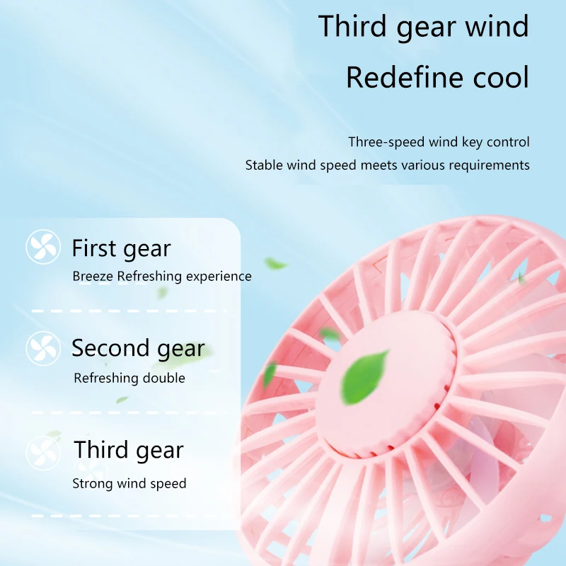 

Electric Fan USB Portable Clip Aromatherapy Clip Electric Fan Air Conditioning Fan Mini Small Fan Pink