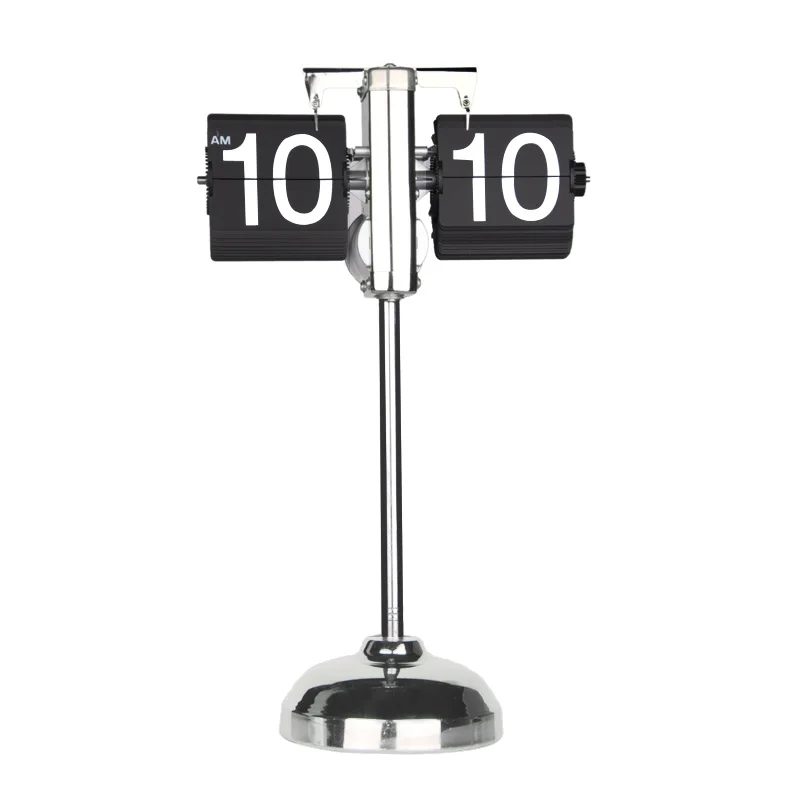 Автоматические откидные часы ретро металлические креативные для гостиной