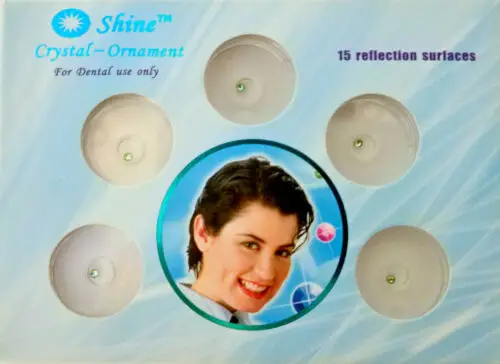 

5Packs Teeth Gems Crystal Tooth Ornaments Mixed Color Jewelry Dental Oral Green