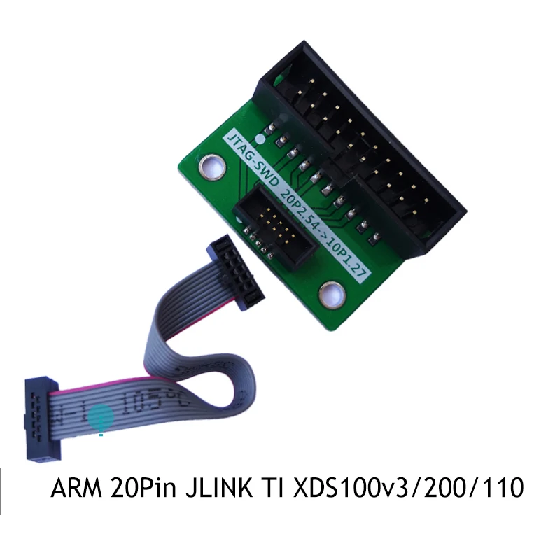 Плата адаптера JTAG 20-pin 2 54 мм на 10-pin 1 27 шаг JLINK XDS100 SWD плата интерфейса |
