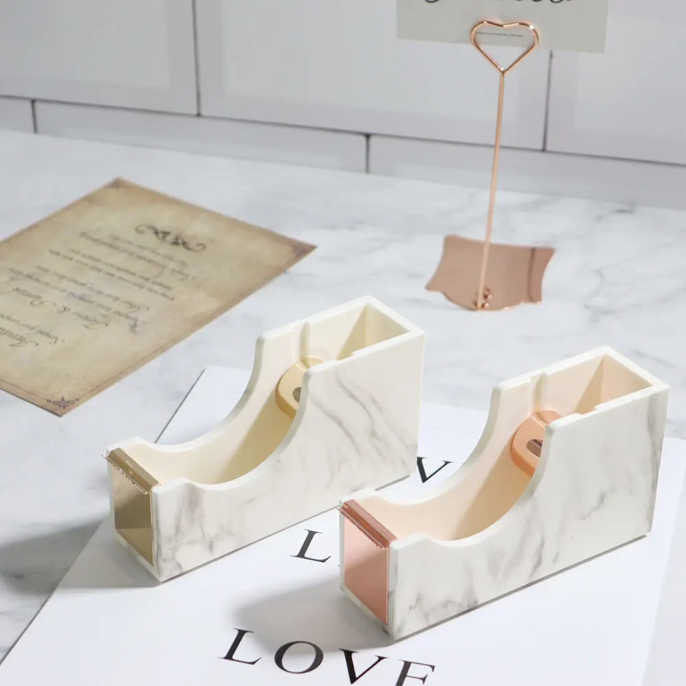 Офисные принадлежности Настольный диспенсер для ленты золотые розовые