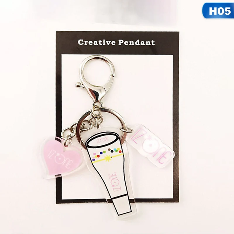 KPOP NCT IZONE Red Velvet IKON Produce 101 X ONE Keychains Key Chains Chain Ring Keyring Pendant Fans Gilfs Wholesale New