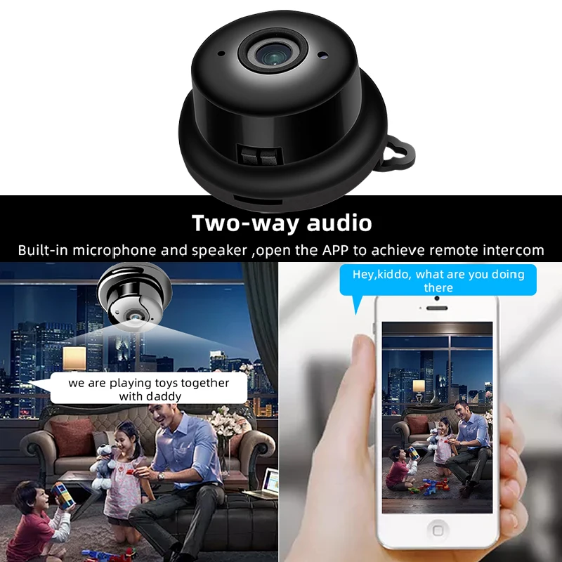 Беспроводная мини-камера видеонаблюдения V380 Wi-Fi 1080P HD |