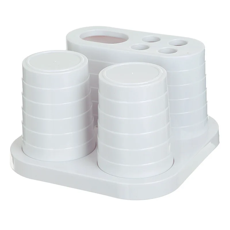 Набор для мытья ванной комнаты дома пары держатель зубной щетки с двумя чашками