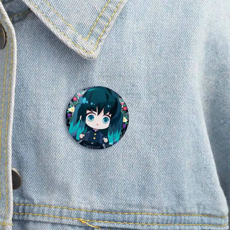 Аниме Demon Slayer: Kimetsu no Yaiba Kamado Tanjirou Косплей Bedge мультфильм собирать рюкзаки сумки