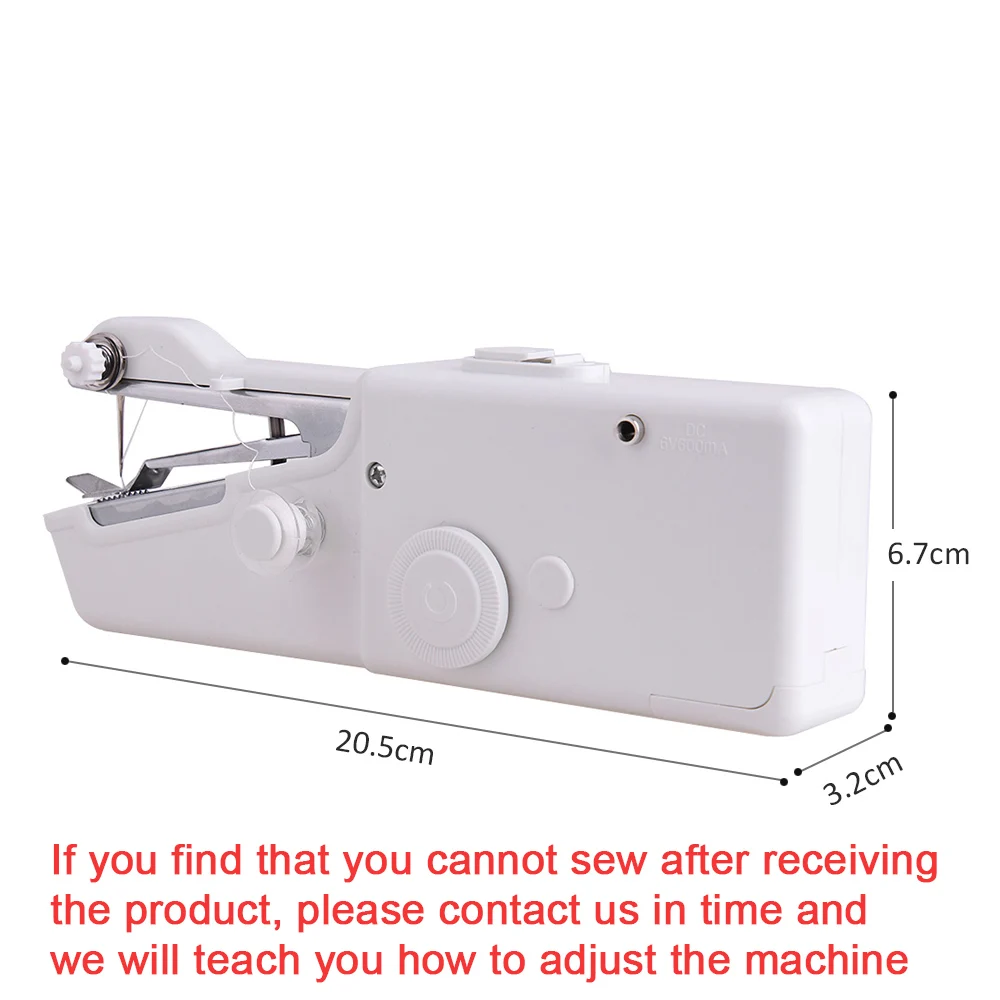 

Portable Household Mini Hand Sewing Machine Stitch Patches Needlework Supplies Cordless Clothes DIY Fabrics Electronic Sew Tool