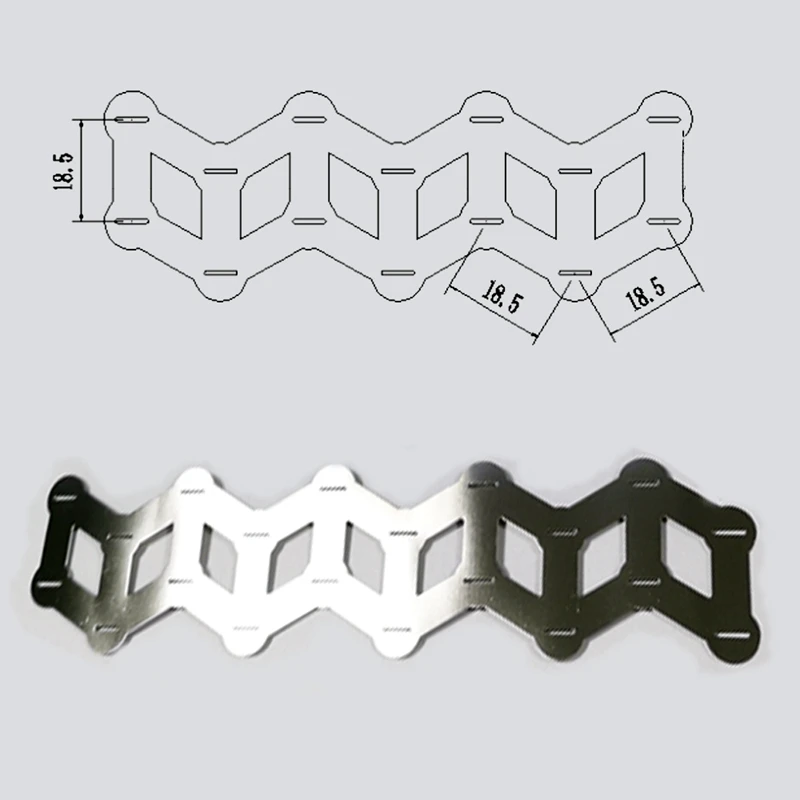 

10M 18650 Wavy 99.96% Pure Nickel Strip 0.15mmx27mm for 18650-2P Lithium Battery Welding Wavy Nickel Belt