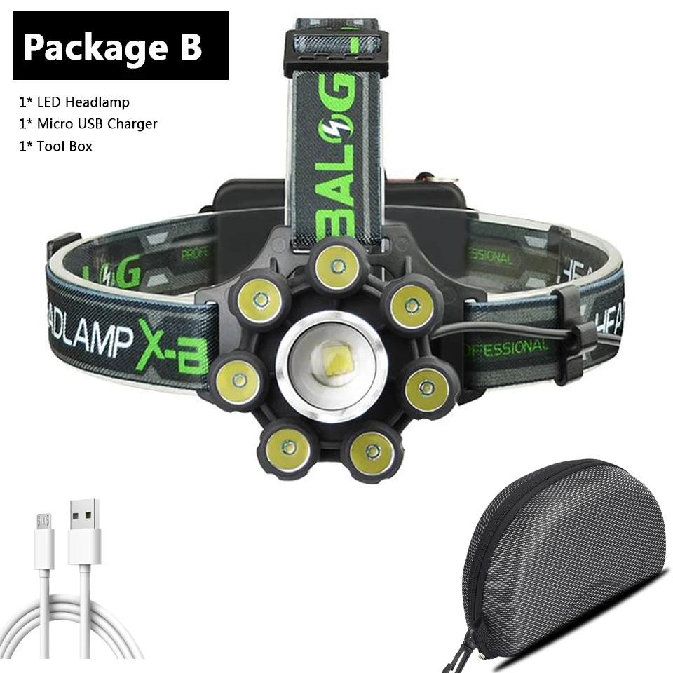 

Налобный фонарь Bluetooth Litwod XM-L T6 8000 люмен