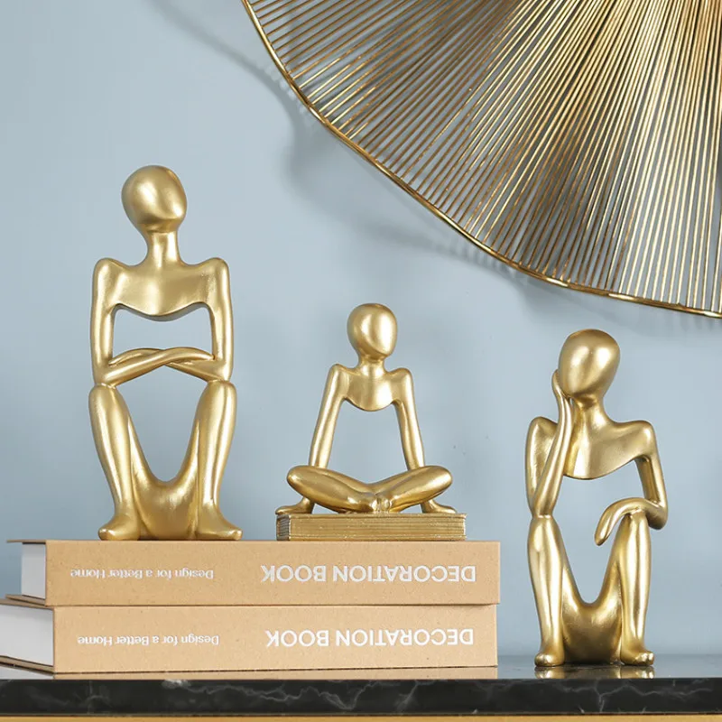 

Абстрактные Художественные украшения, креативные современные скандинавские индивидуальные фигурки для гостиной, ремесла, украшения дома, ...