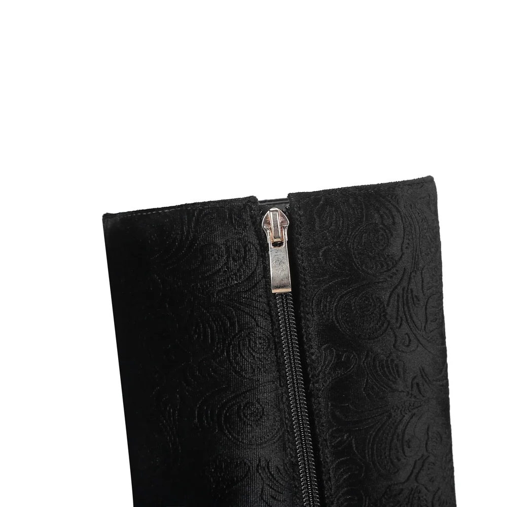 QPLYXCOWholesale 2021 Новые Модные Шелковые сапоги до колена женские зимние на платформе с