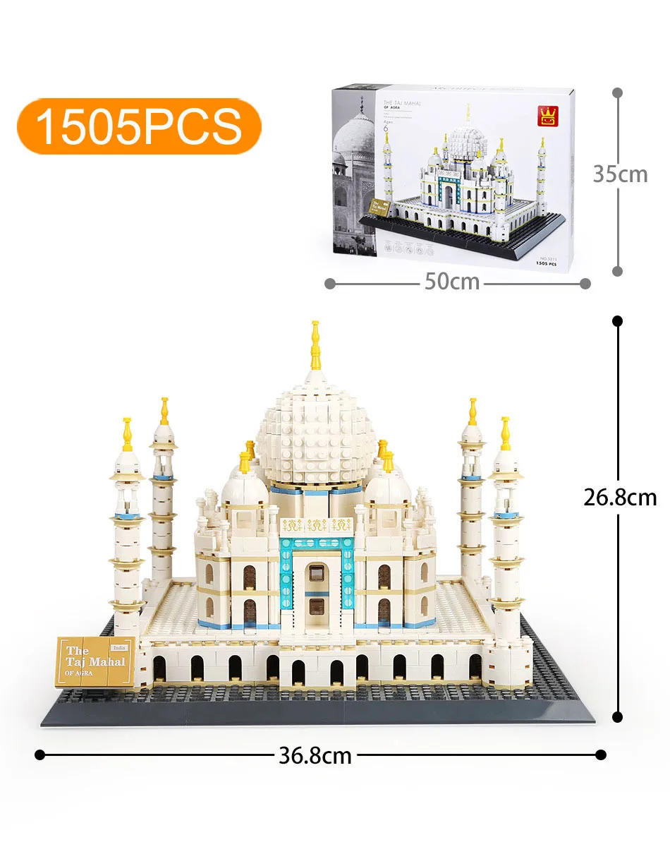 Известный архитектурный строительный игрушечный монтажный блок кирпич
