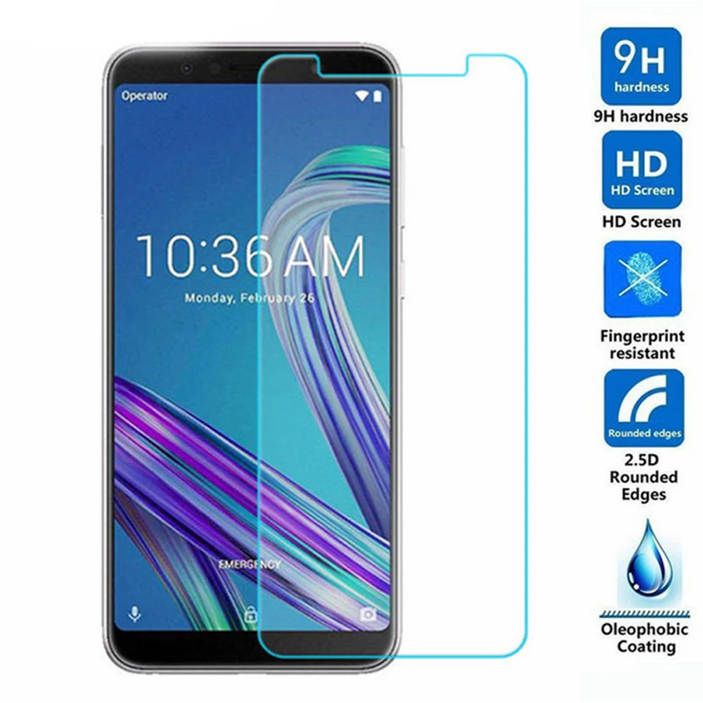 

9H tempered glass for Asus Zenfone Max Pro M1 ZB601KL ZB602KL M2 ZB631KL protective film phone screen protector smartphone