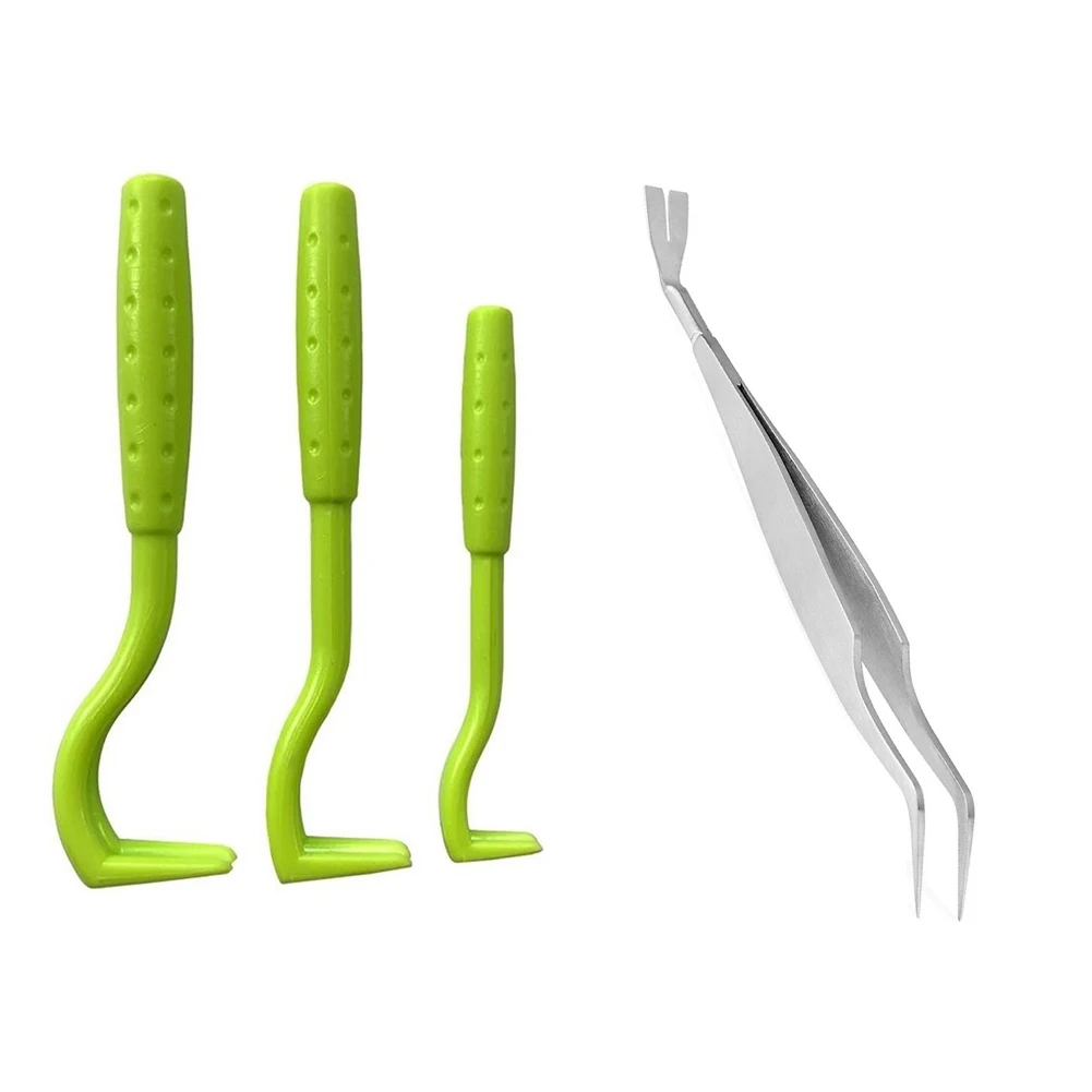 

3PCS Pet Flea Remover Tool Scratching Hook Remover Pet Cat Dog Grooming Supplies Lice Twister Hook Remover Clips Pet Comb
