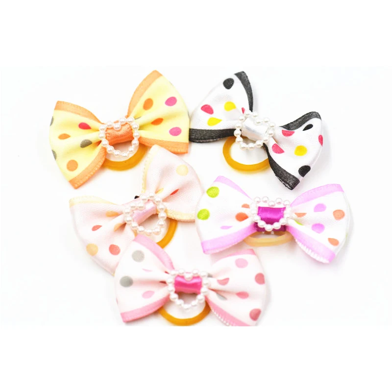 Аксессуары для домашних животных 20 шт./лот аксессуары собак банты волос милая