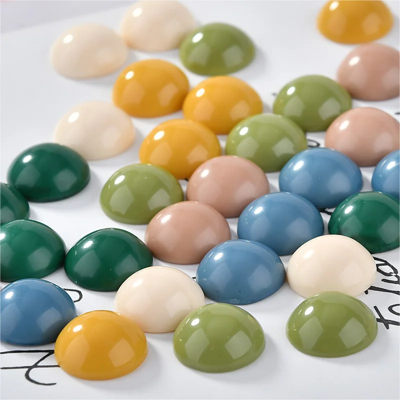 Серьги-бини из японской смолы полукруглые серьги материал DIY клипсы ювелирный