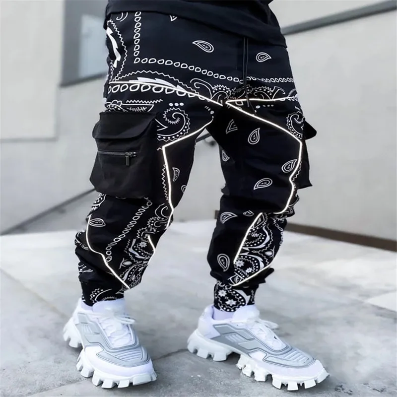 

Hot Printing Cashew Spend Leisure Sports Haroun Pants Men More Than Europe And The United States Relaxed High Street Clothing