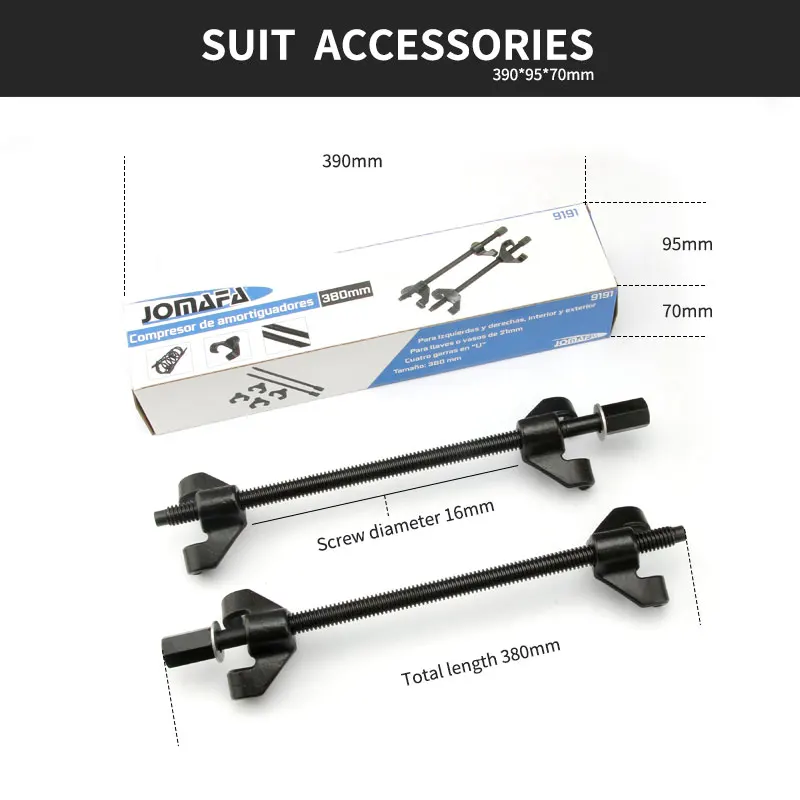 Пружинный компрессор 1 пара винтов амортизатора 1/2 дюйма разборка отверстий