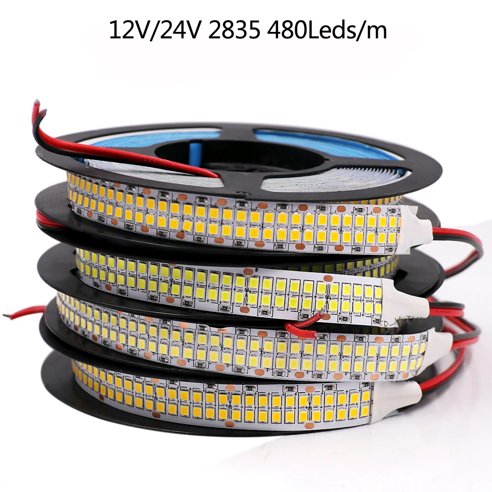 Гибкая светодиодная лента SMD2835 5 м 300 светодиодов 600 1200 водонепроницаемая супер
