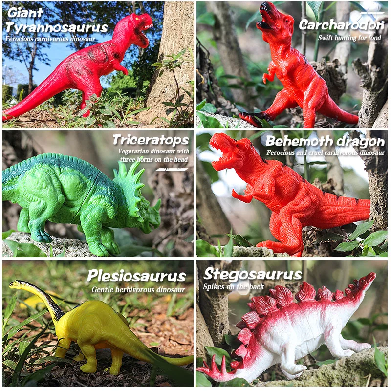 

Plastic Animal Model Baby Girl and Boy Gift Big Dinosaur Toy Tyrannosaurus Children's Suit Simulation