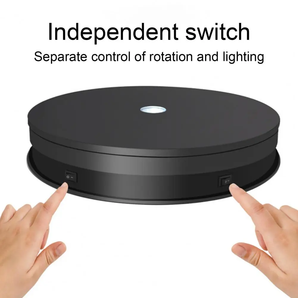hot sales jewelry turntable multi angle cycle display stable rotation abs display stand turntable for home free global shipping