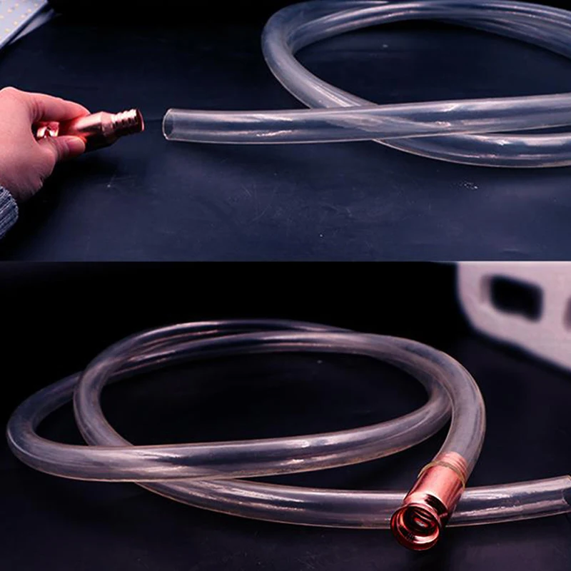 Красный медный сифон заправочный газовый сифонный насос бензиновый топливный