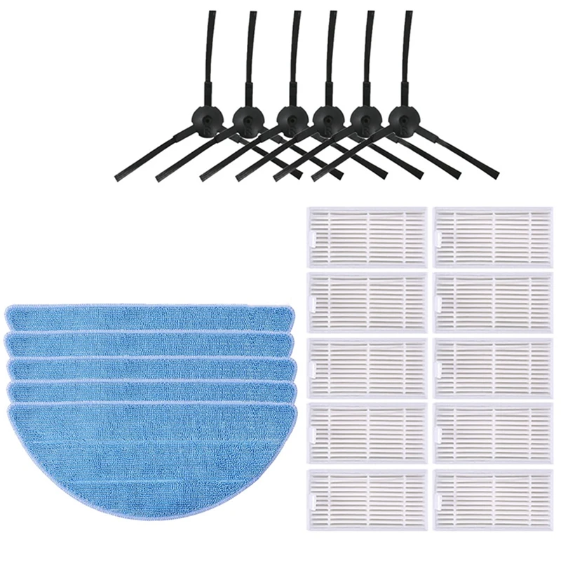 

HEAP Filter Mop Cloth Side Brush for Ilife V5S V5 Pro X5 V3L V5 V3S V3S Pro V50 Robotic Vacuum Cleaner Parts