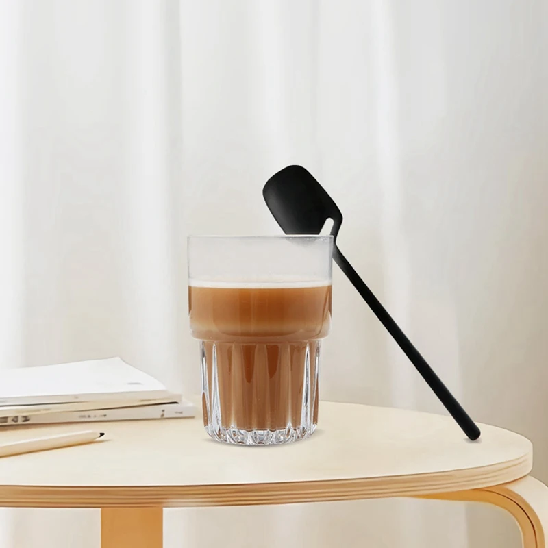 

1PCS Stainless Steel Coffee Scoop Dessert Spoon Cooking Mixing Stirrer Salad Fork Tableware Kitchen Accessories