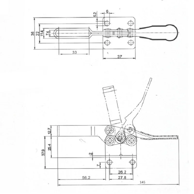 

Durable Useful Horizontal Clamp Equipment Fixture Horizontal Positioning