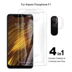 Для Xiaomi Pocophone F1  Poco F1 пленка для объектива камеры и защитная HD Прозрачная защитная пленка для экрана закаленное стекло
