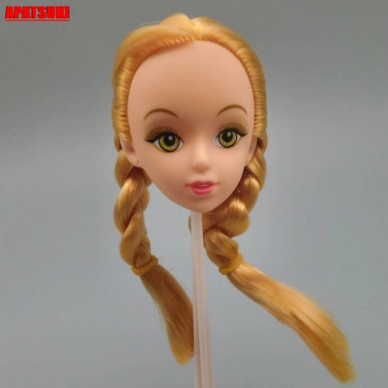 Аксессуары для куклы сделай сам золотые волосы 1/6 голова 3D настоящие головы 11 5