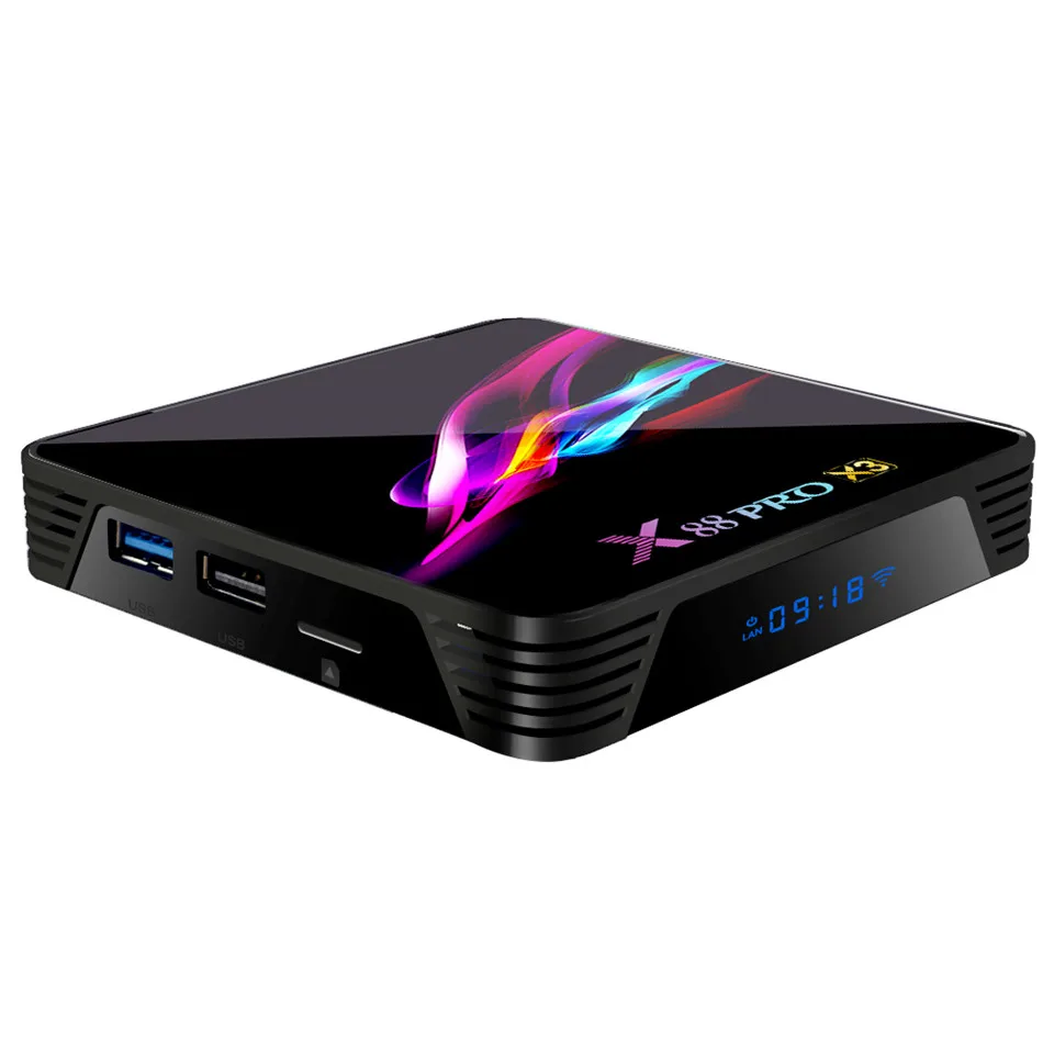 ТВ приставка X88 PRO X3 2020 дюйма 4 + 64 ГБ 8K Android 9 0|SmartTV-стики и тюнеры| |