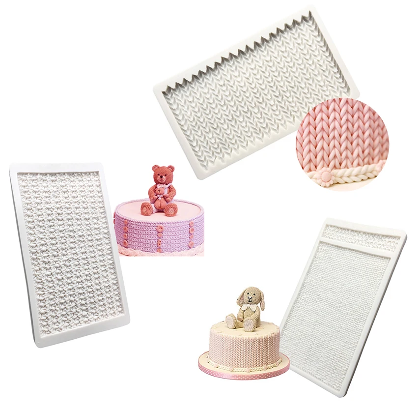 Вязаный свитер силиконовые сахарные формы кекс выпечки инструменты для