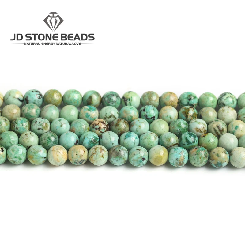 Ожерелье из настоящего природного Феникс бирюзовый свободные бусины диаметр --