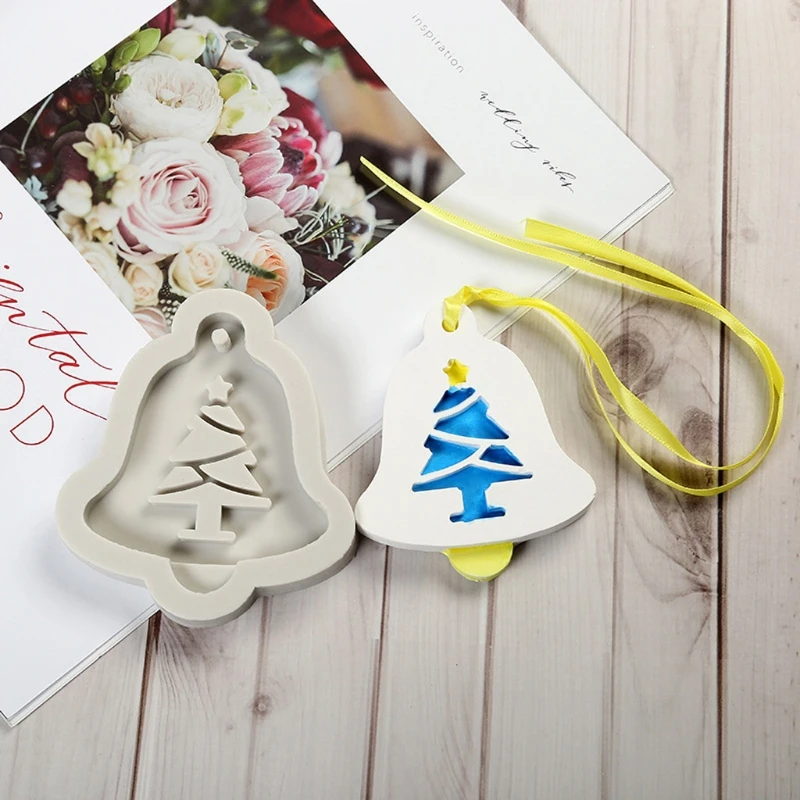 

5Pcs Epoxy Resin Mold Christmas Tree Elk Snowflake Pendant Casting Silicone Mould for DIY Crafts Jewelry Keychain Making