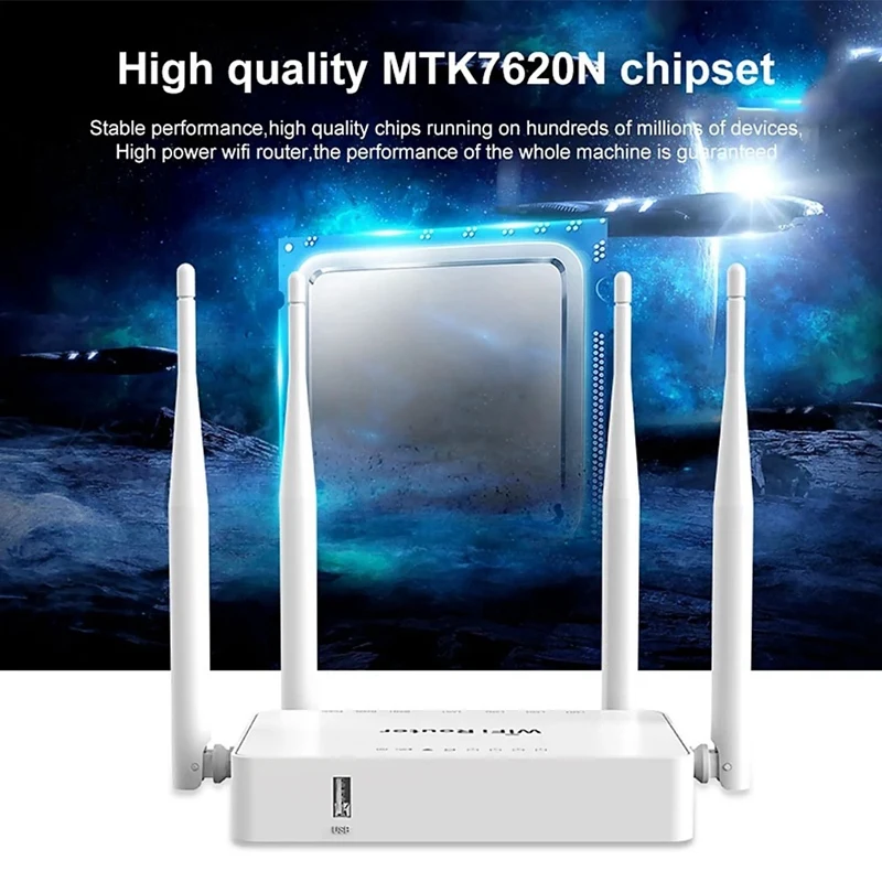 

Беспроводной маршрутизатор WE1626, 2,4 ГГц, 300 Мбит/с, Wi-Fi роутер с 5 портами, роутер с 4 внешними антеннами (вилка стандарта США)