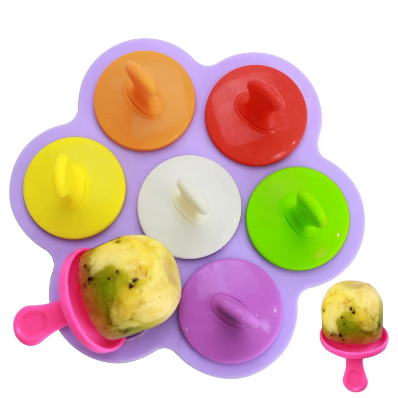 Силиконовая форма для мороженого 7 упаковок|Палочки мороженого| |