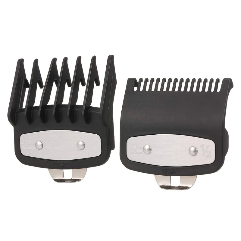 

2PCS Professional Durable Hair Clipper Combs Guides Versatile Premium Cutting Guide Comb Fits All Full Size Clippers N0PF