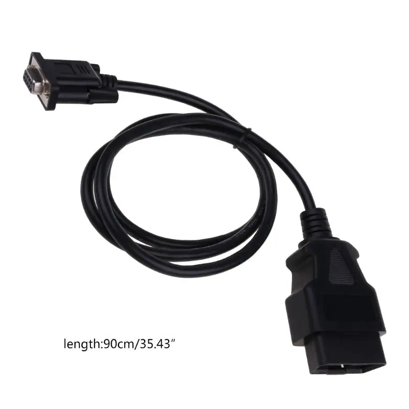 Универсальный OBD2 16Pin к DB9 RS232 Кабель-адаптер автомобильный диагностический