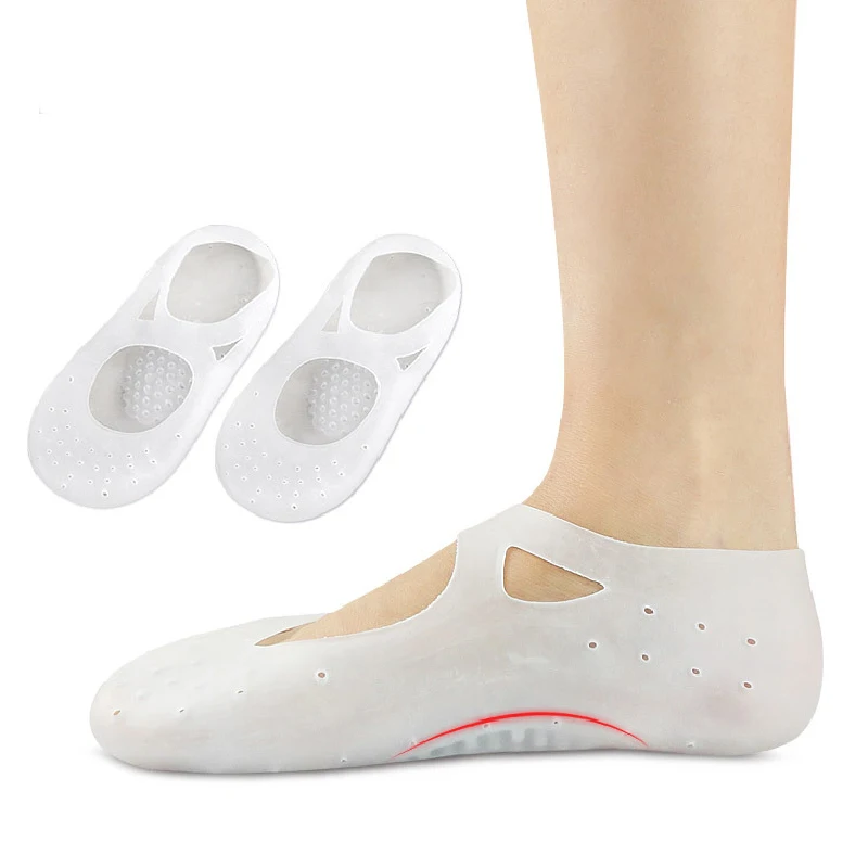 Хит унисекс невидимые носки увеличивающие рост пятки силиконовые стельки