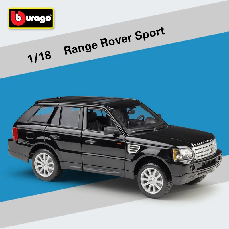 Модель автомобиля Bburago 1:18 Range Rover Sport из сплава статическая металлическая модель с