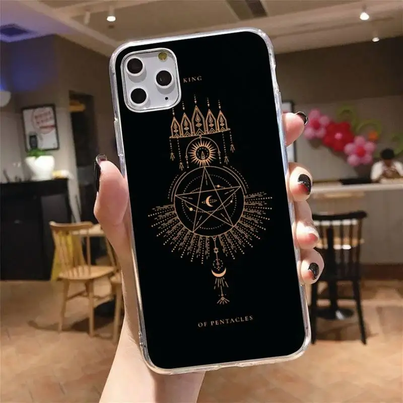 

Retro Art Sun Flowers Snake Moon Phone Case Transparent for iPhone 6 7 8 11 12 s mini pro X XS XR MAX Plus