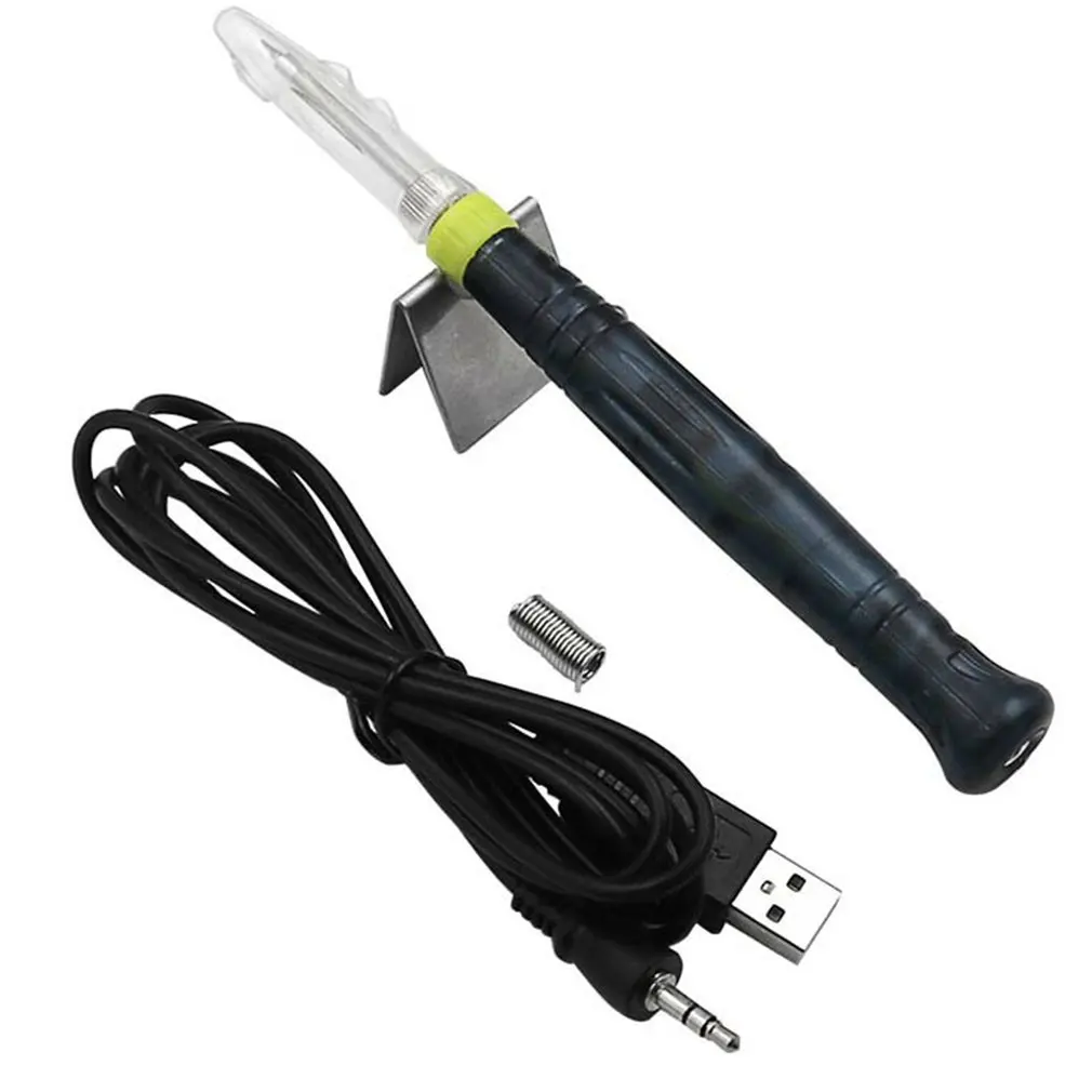 

USB Soldering Iron Professional Electric Soldering Iron Rapid Heating Tool For DIY Soldering Jobs With Indicator Light