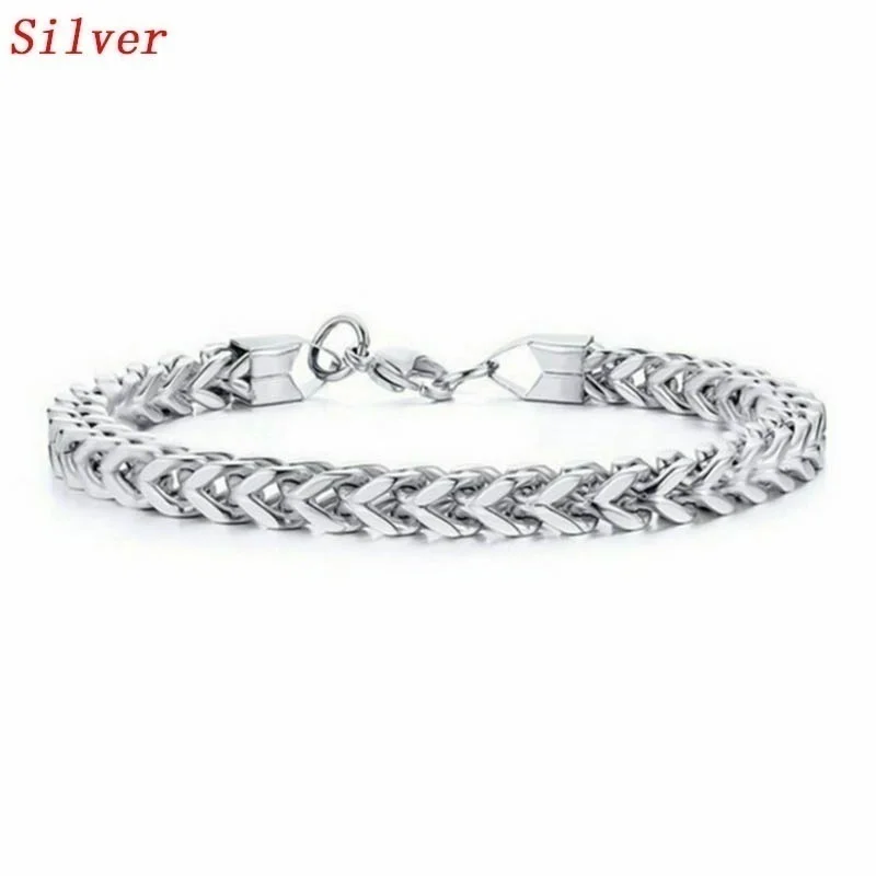 

New Trendy Chain Bracelet Men's Bracelet Fashion Metal Bolt Bracelet Accessories Party Jewelry