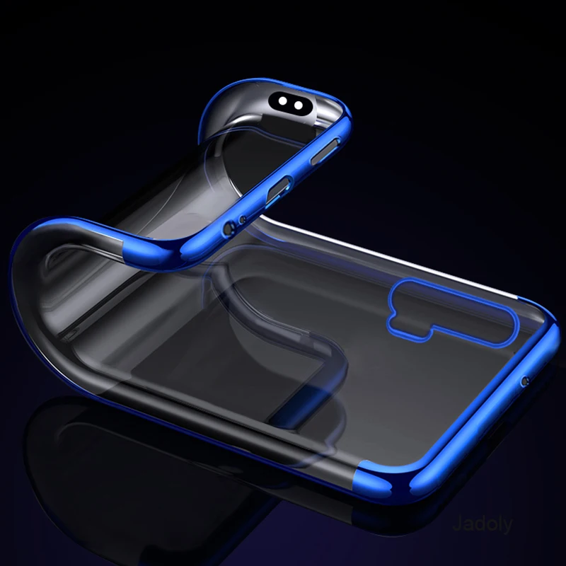 Гальванический чехол для Huawei Honor 20 Pro силиконовый металлический ударопрочный