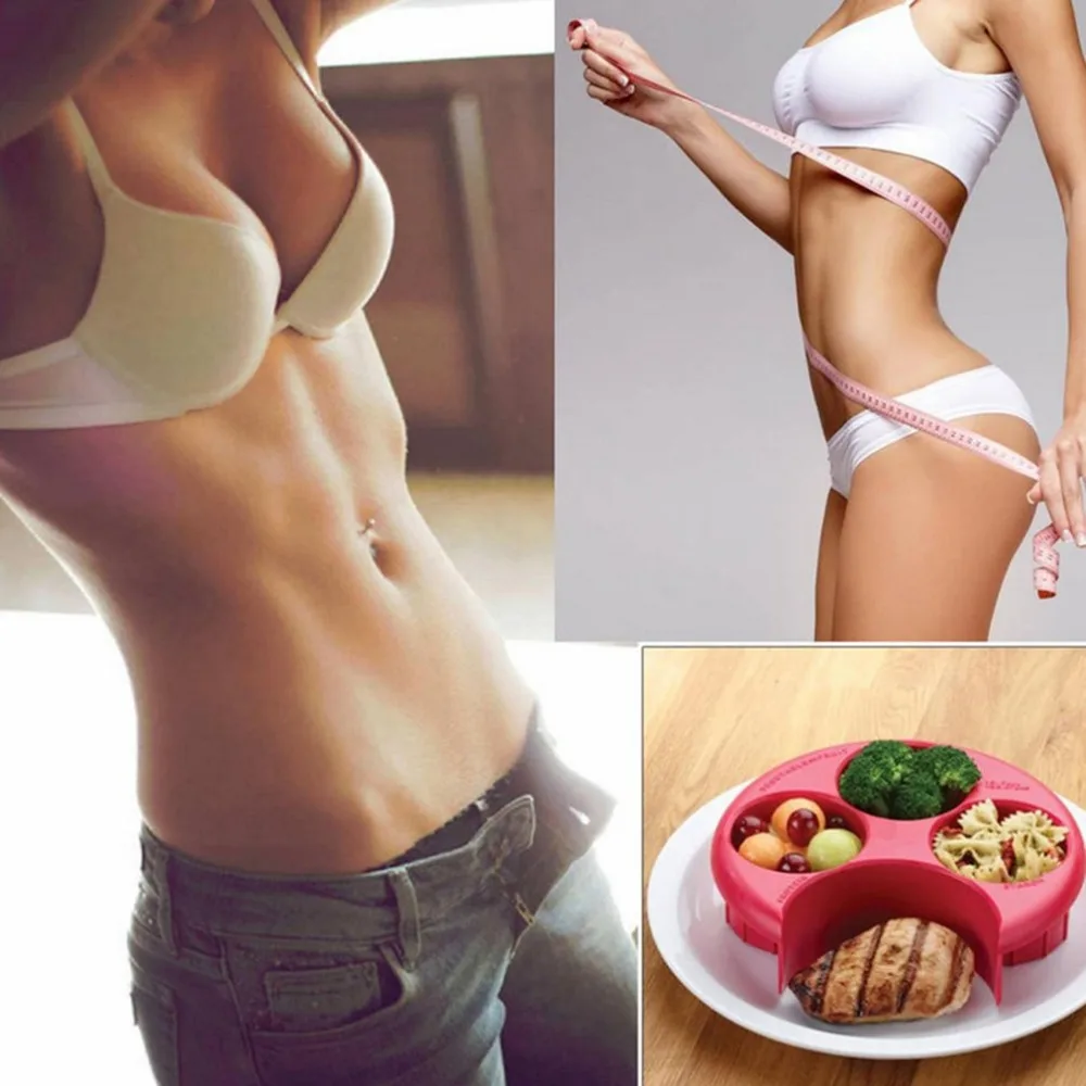 Портативный мера для еды часть Управление пластина Похудение инструмент Еда