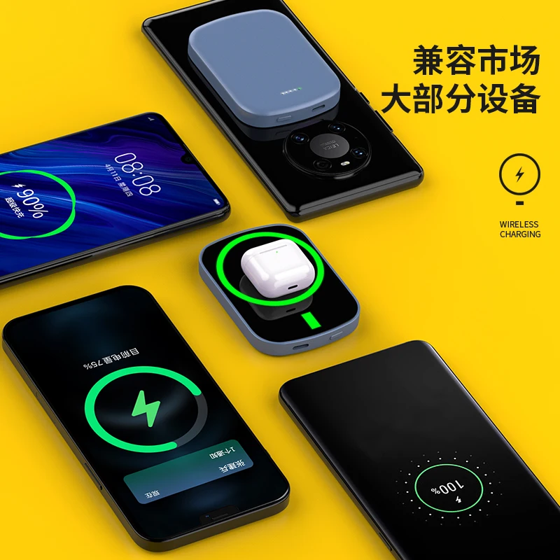 

For 2021 NEW magsafe power bank External auxiliary battery For iphone 12 Magsafing powerbank Magnetic Wireless charger