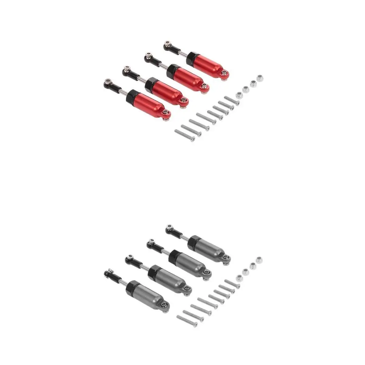 

8pcs Shock Absorber Damper Metal For WPL C14 C24 Truck RC Semi-truck Pick-up