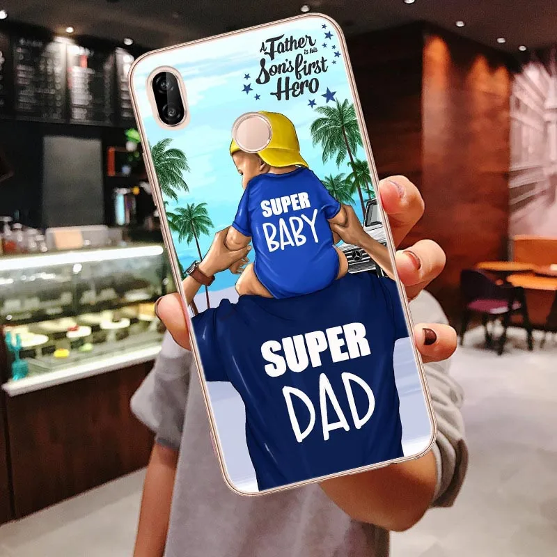 TPU Clear Soft Case For Huawei P30 Lite P30 Pro P20 Lite P20Pro Mate 10 20 Pro Mate 20 Lite Black Brown Hair Baby Mom Girl Cover - Цвет: TPU