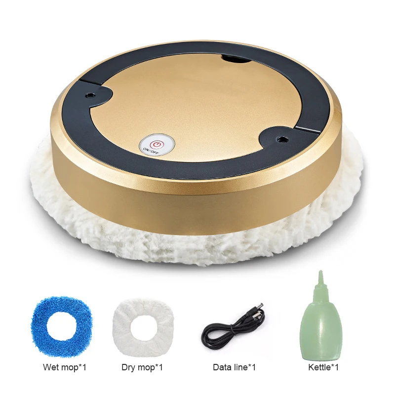 

New Multifunctional Auto Smart Robot Floor Cleaner Rechargeable Dry Wet Mop Sweeping Vacuum Cleaner Strong Suction Home Clean