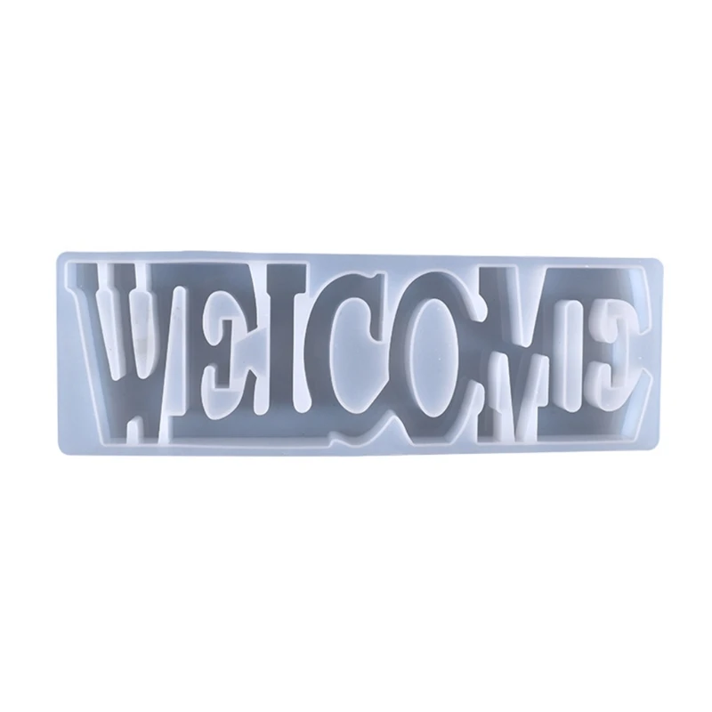 

Crystal Epoxy Resin Mold Letters Listing Pendant Silicone Mould DIY Crafts Tool